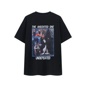 Undefeated Black Letter Pattern T-Shirt